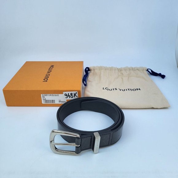 New Authentic Louis Vuitton Ouest Belt Monogram Glaze - Picture 11 of 12